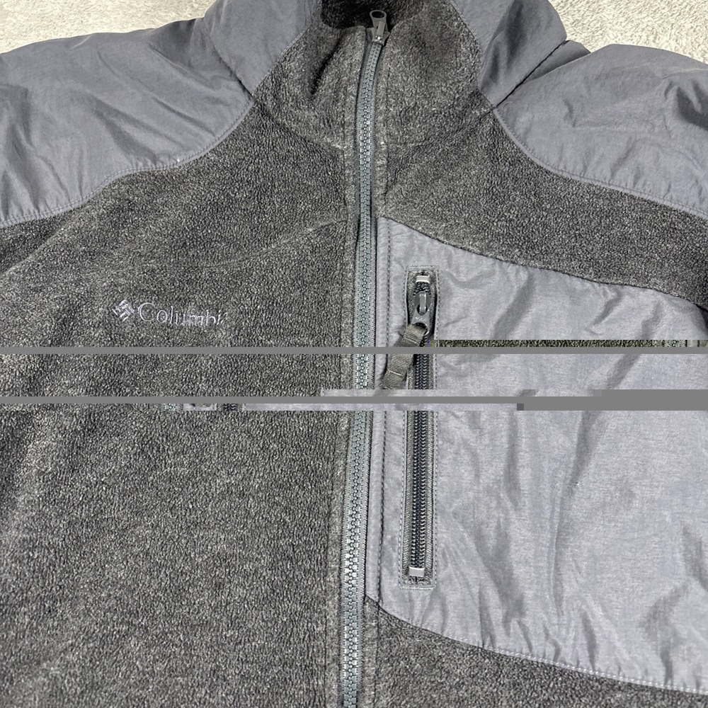 Columbia Sportswear Interchange Jacket Gray Fleece Lined Men's Size Large - Picture 2 of 13